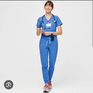 Figs Capri Blue Small set